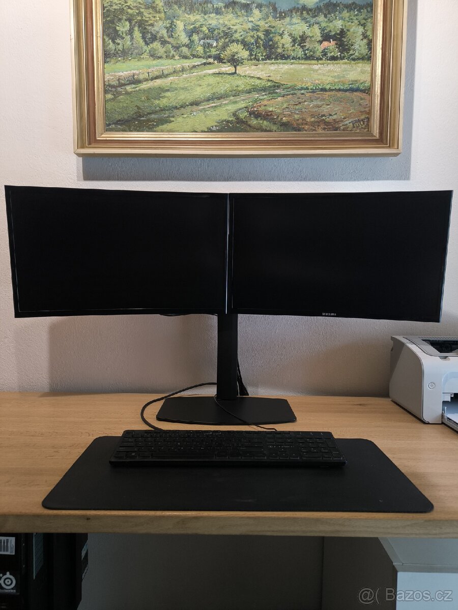 2x24" Samsung monitor + AlzaErgo Arm D30B
