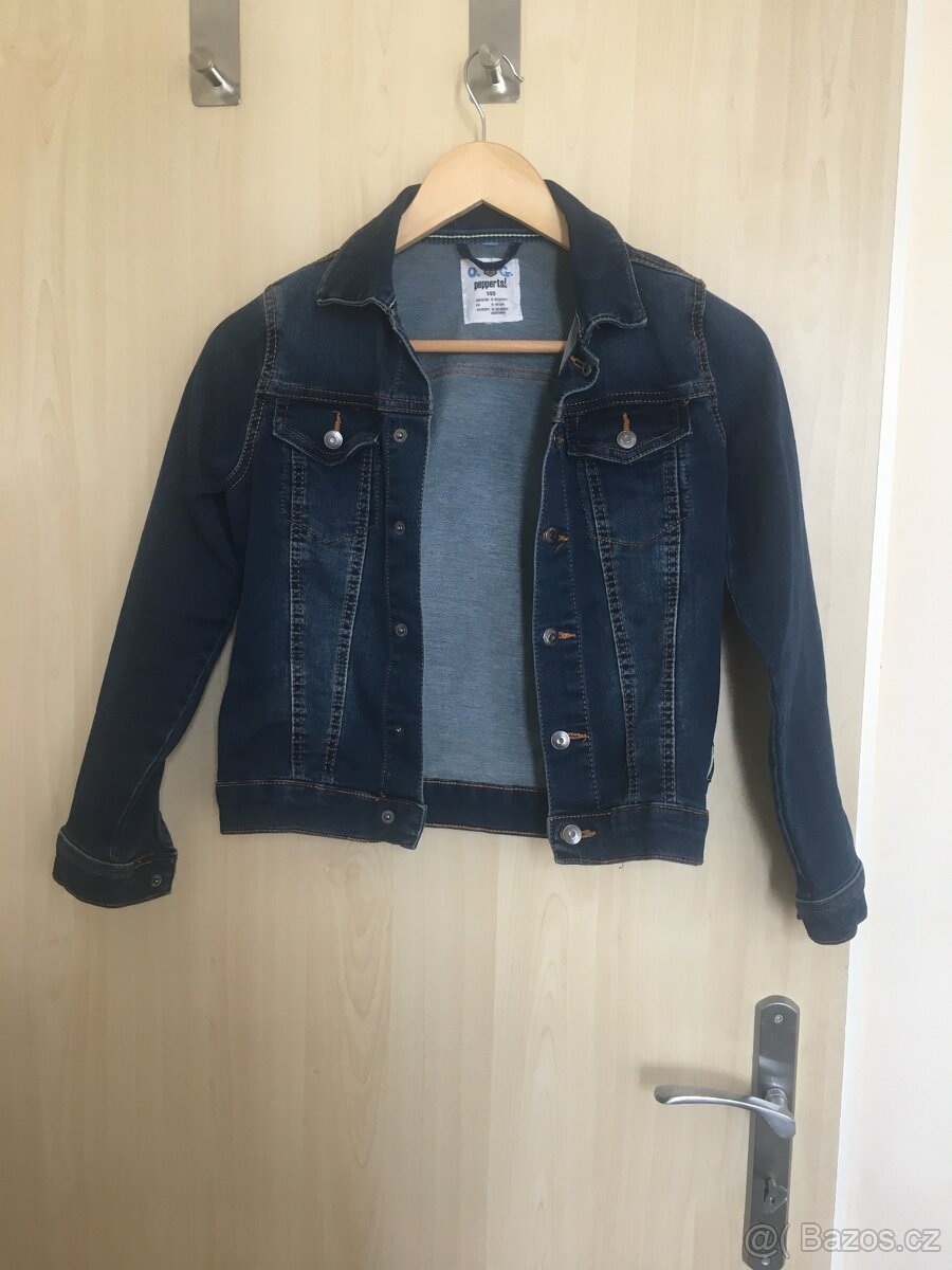 Džinová chlapečka bunda vel. 140