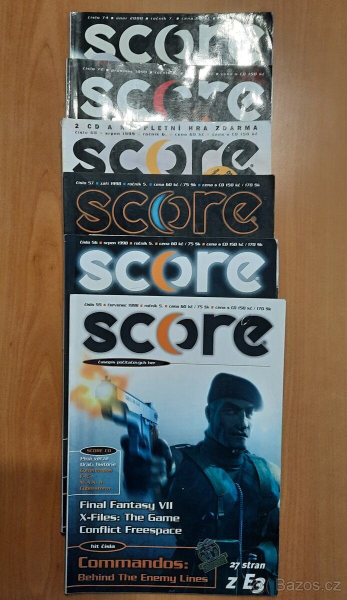 Časopisy SCORE, LEVEL, GameStar, Joystick