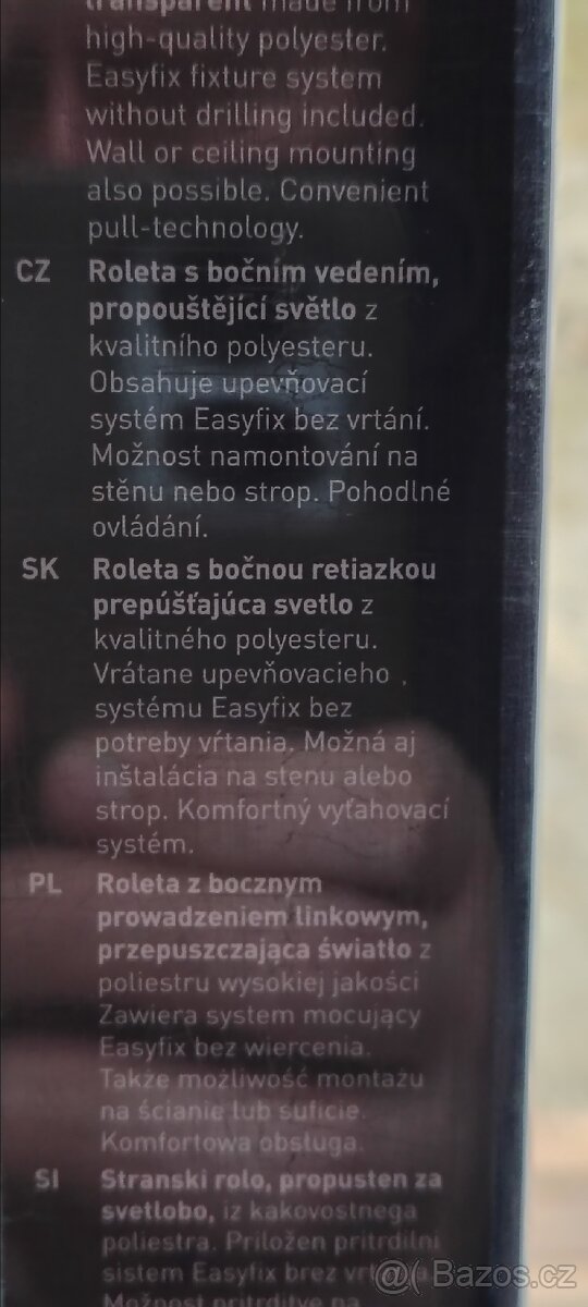 Roleta na okno, nová nerozbalená.