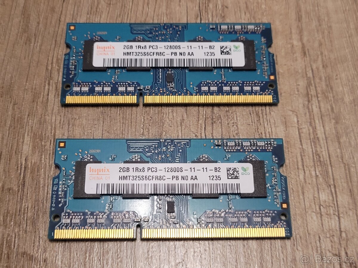 4 GB RAM Hynix DDR3, 1Rx8, PC3-12800S.