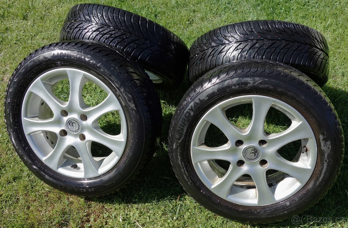 Sada Alu. Kol (disků ) s pneu m+s R15 / 4x108