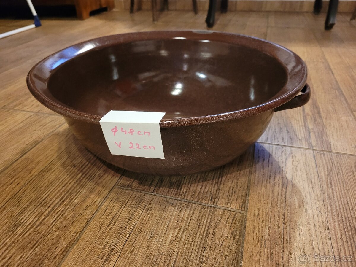 Smaltovaná díže 48 cm