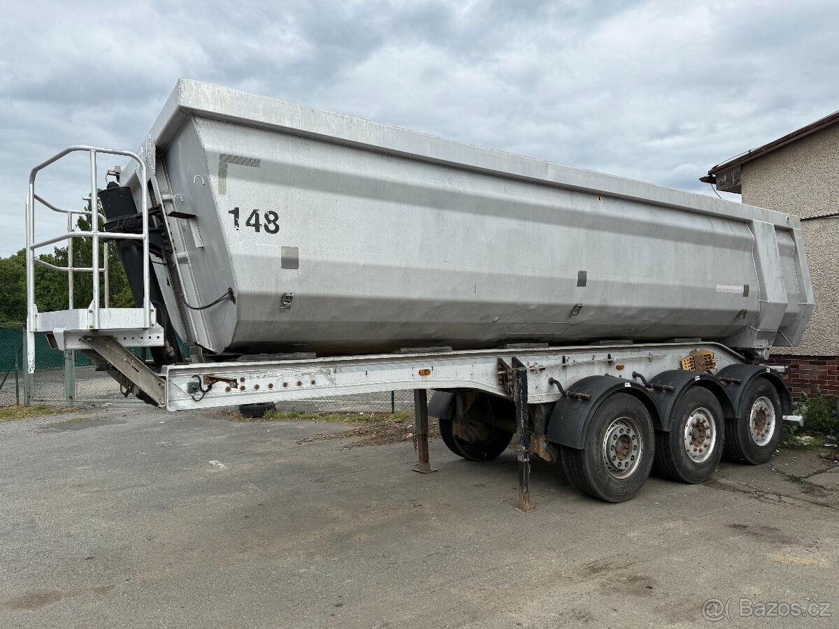Sklopný návěs Schwartmuller celohliník s ocel vložkou 4.5t