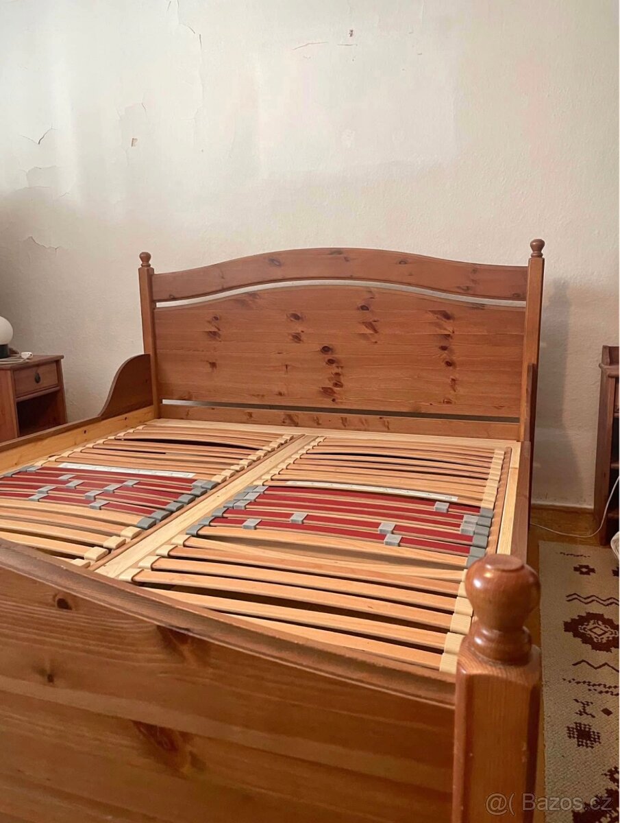 Manželská postel Ikea Leksvik