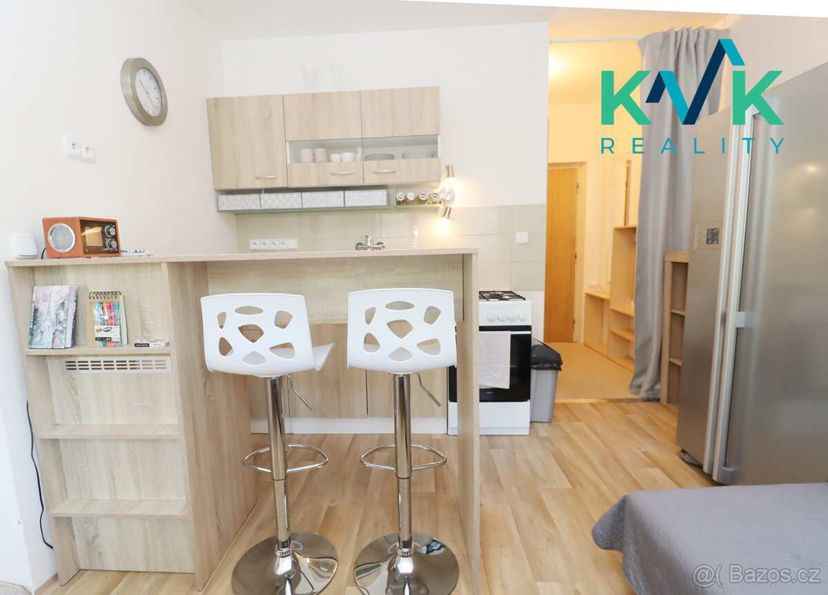 Prodej světlého bytu 1+1 po rekonstrukci – kompletně vybaven