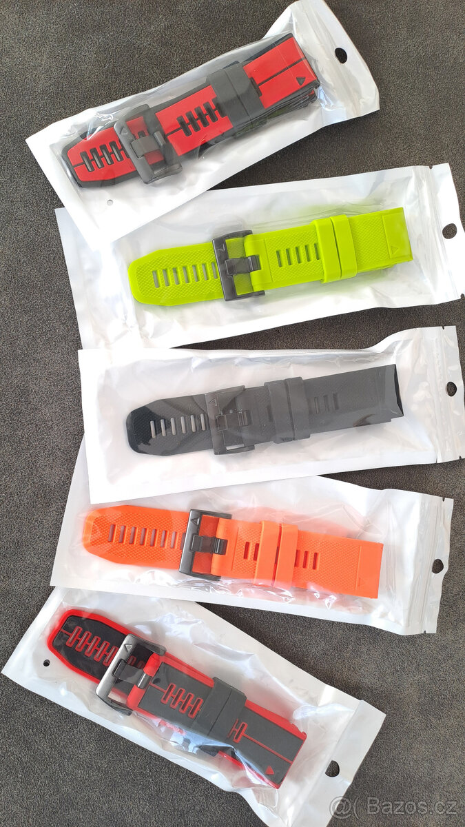 Silikonový řemínek 26 mm pro hodinky Garmin