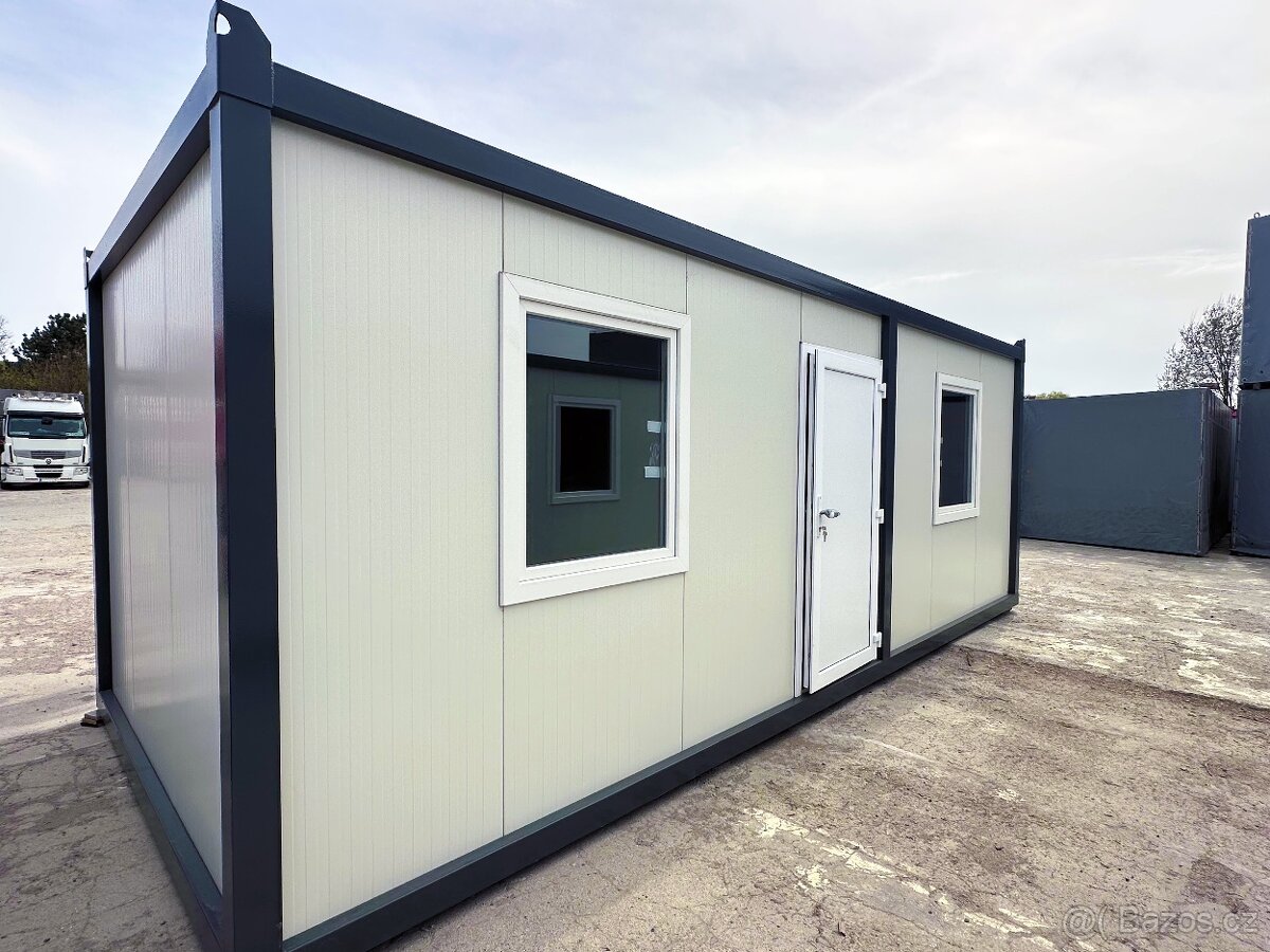 NOVÝ, zateplený, mobilní obytný kontejner 7x3m svařovaný