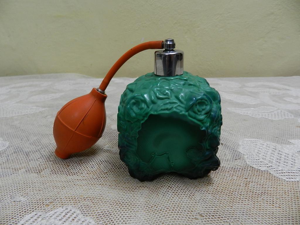 Art deco Flakon růže Malachit Jade Schlevogt