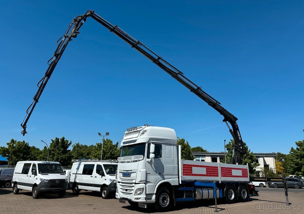 DAF XF 530-6x2–Valník+HR-Hiab X-HiPro 352 +Jib+Naviják