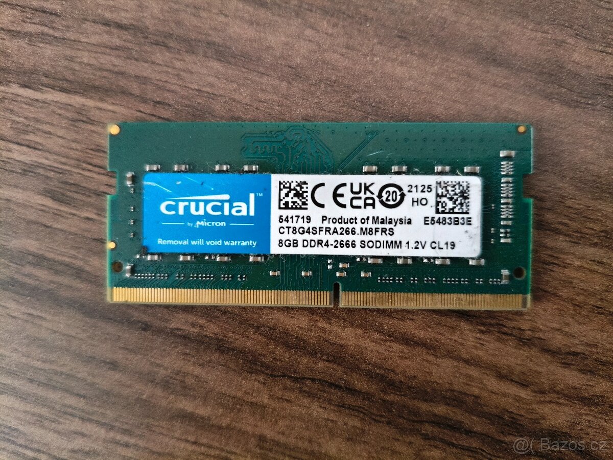 Crucial 8GB DDR4-2666 SODIMM RAM (CL19)