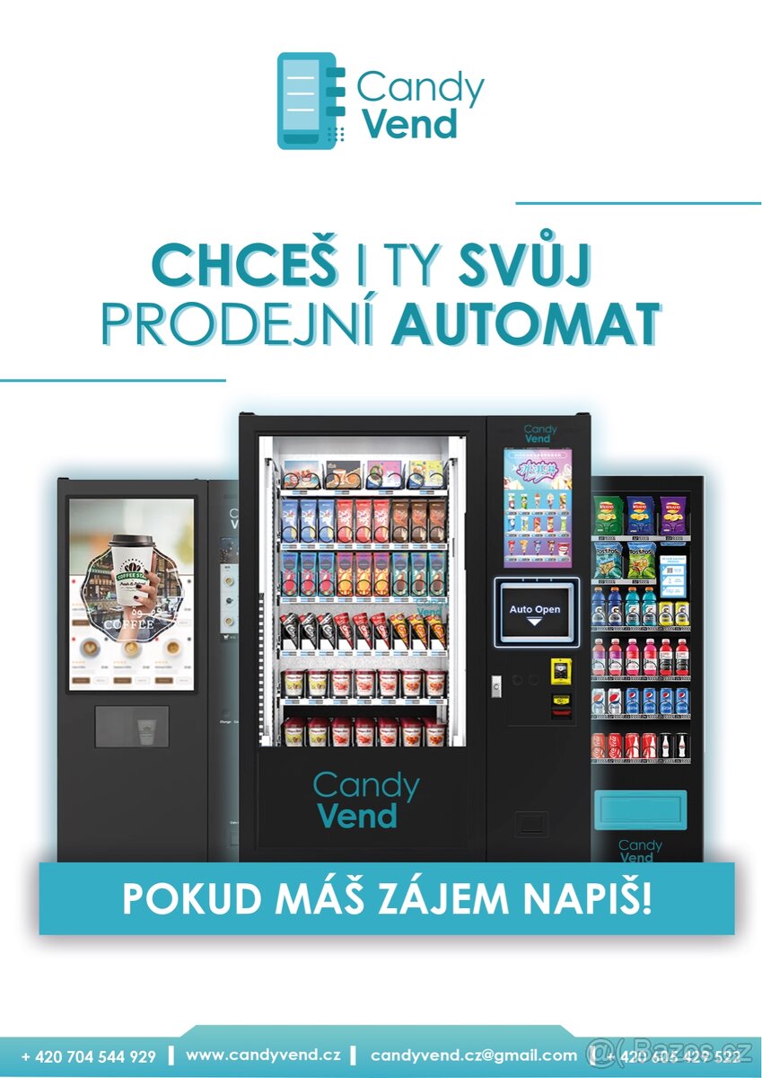 Prodej vendingových automatů - Candy Vend s.r.o