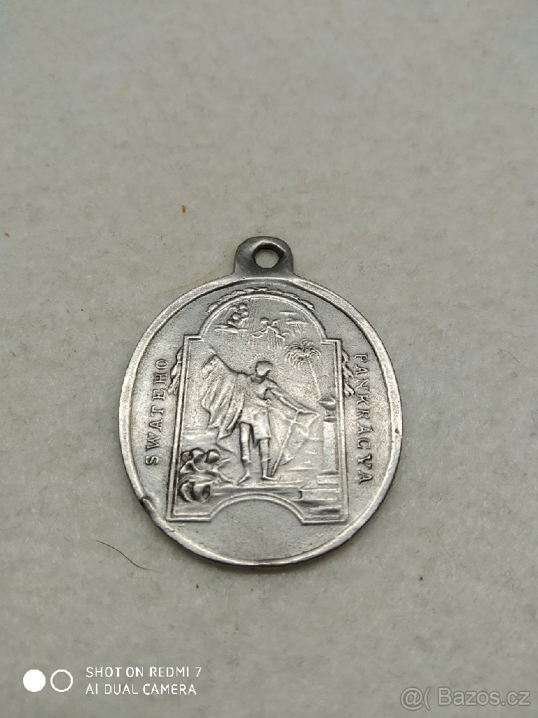 MEDAILE-přívěšek "SVATÝ PANKRÁC" - 1817