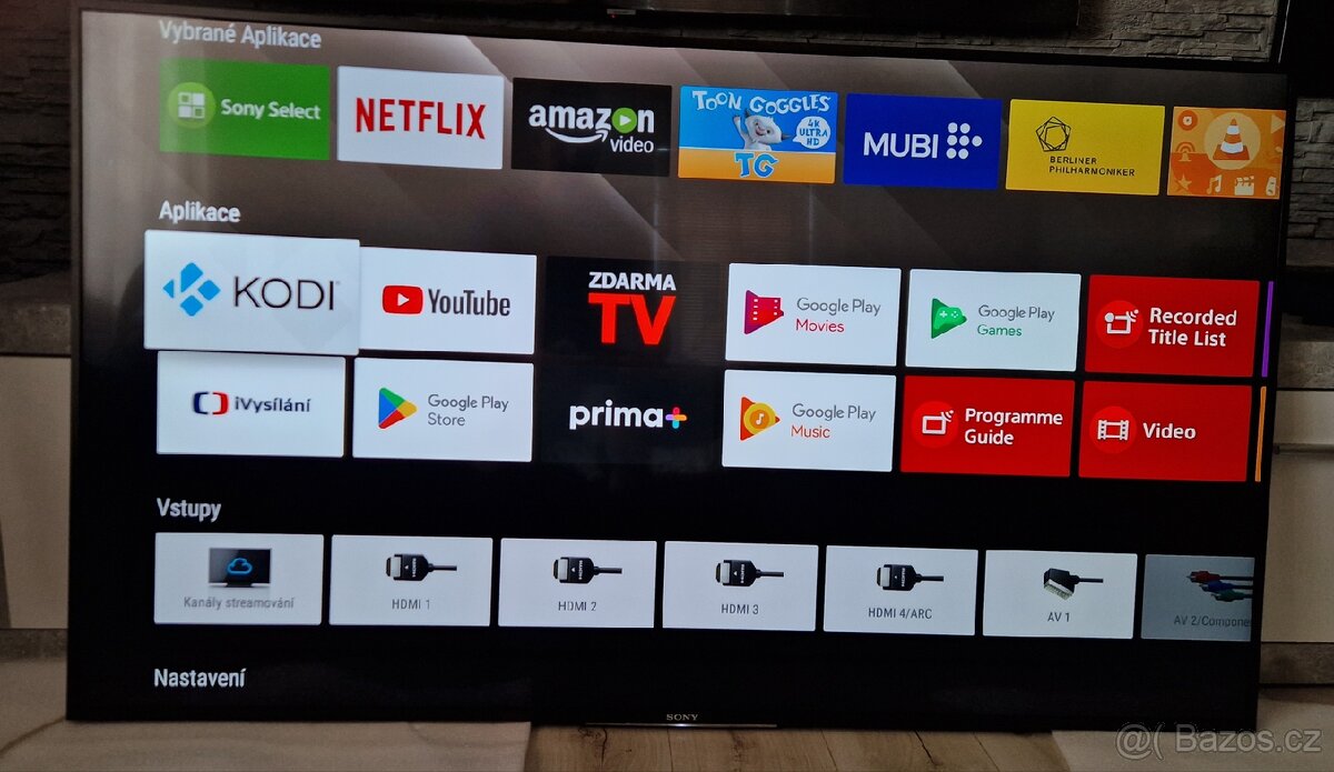4k Smart TV Sony 165cm Dvb-t2
