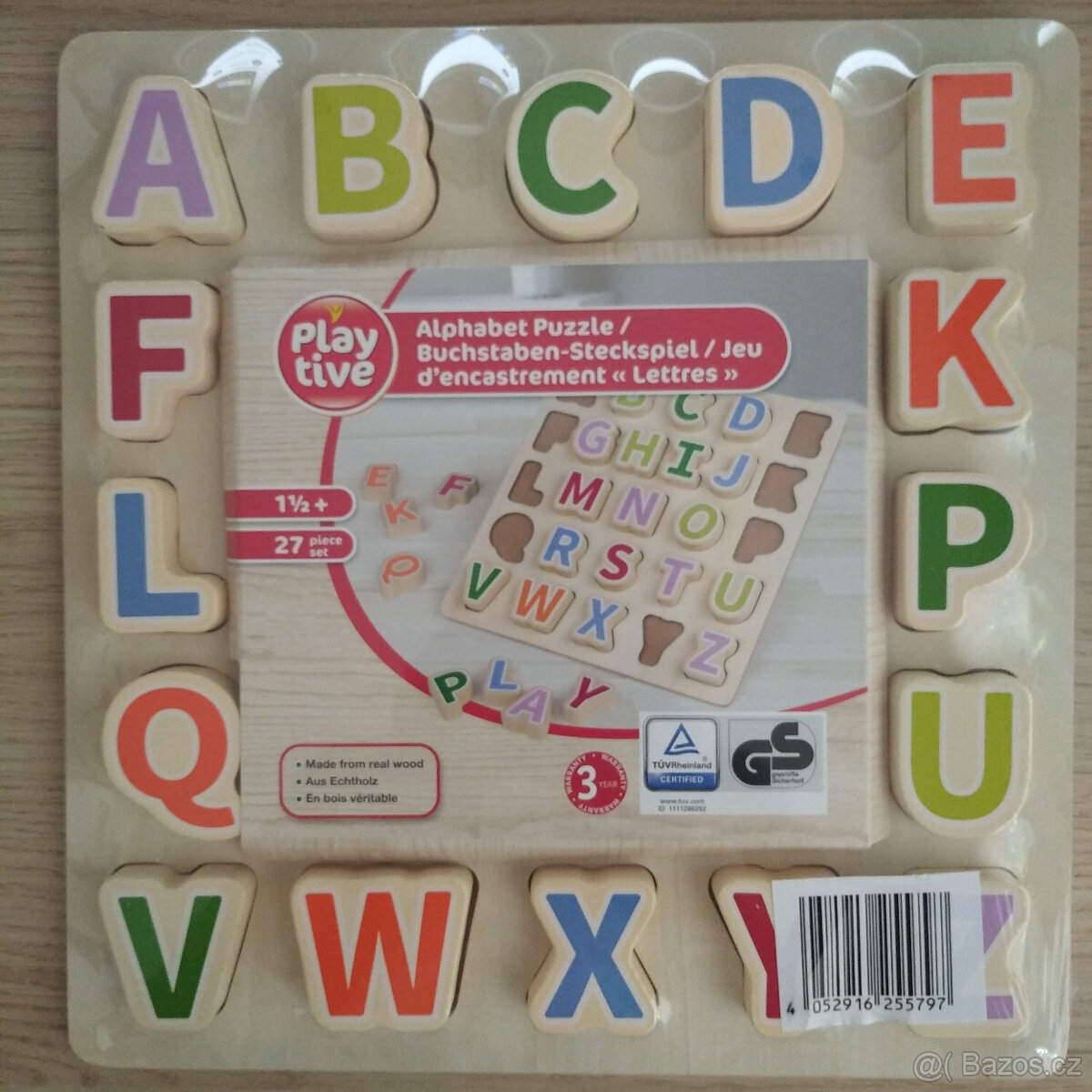 Playtive dřevěné puzzle s písmeny NOVÉ