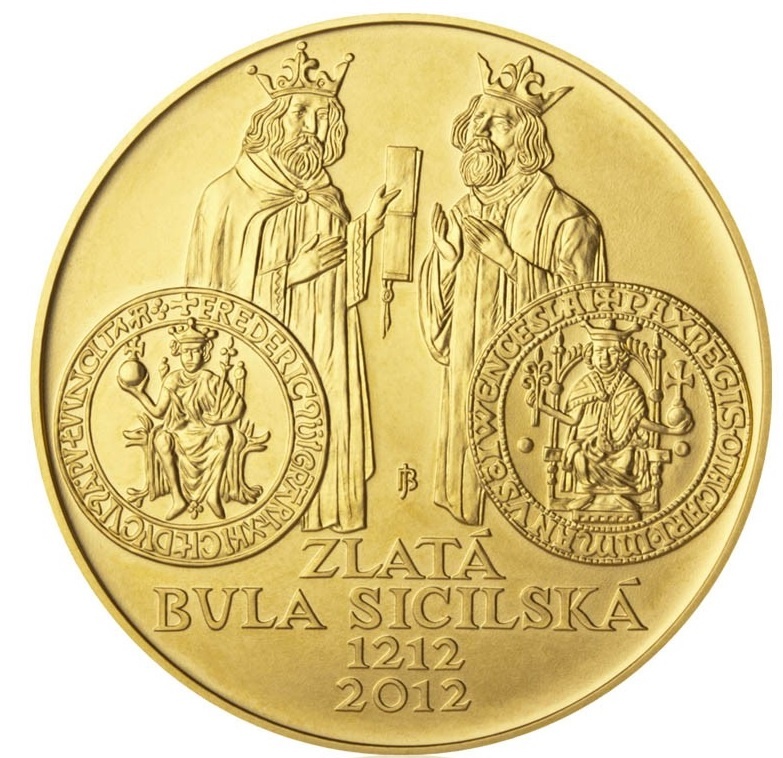 Zlatá mince 10.000 Kč - Zlatá bula sicilská - BK