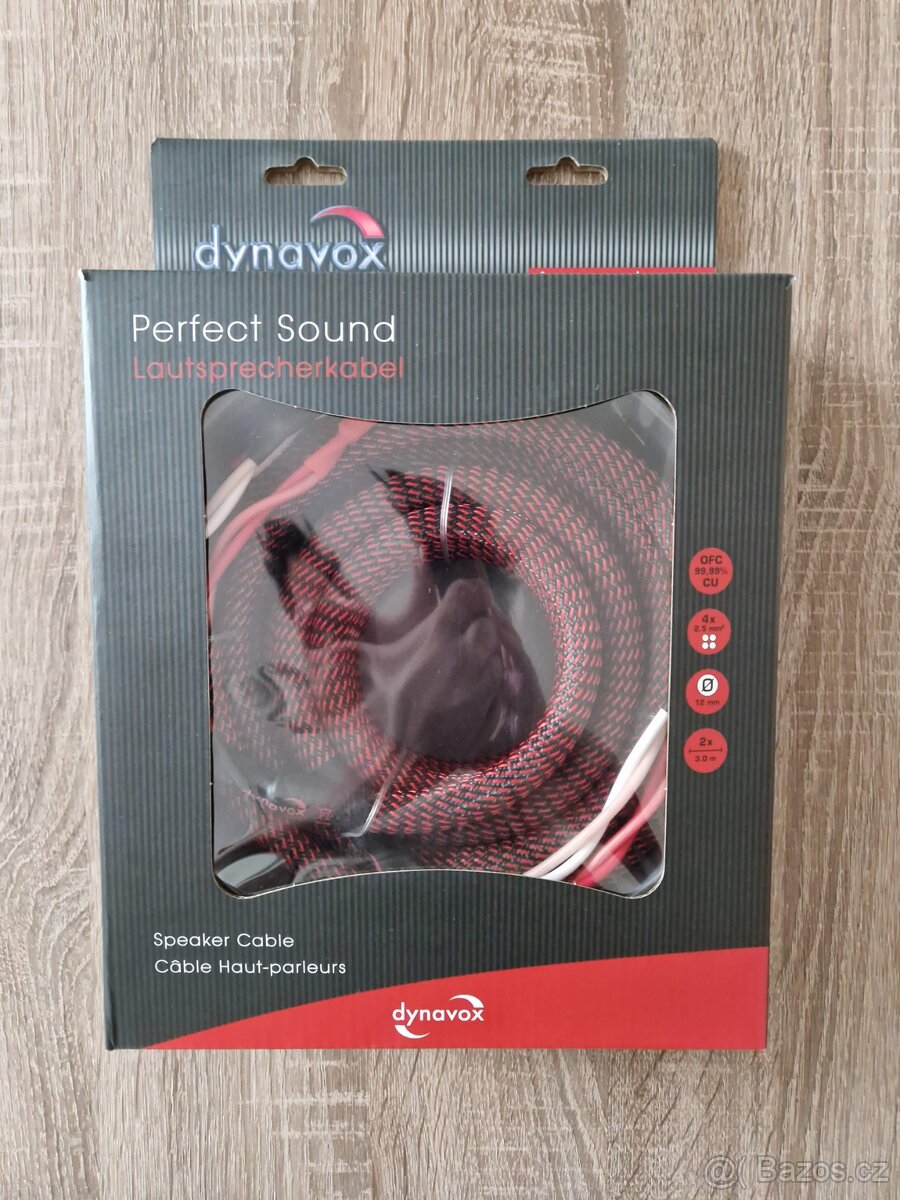 Reproduktorový kabel Dynavox Perfect Sound 2x3,0m
