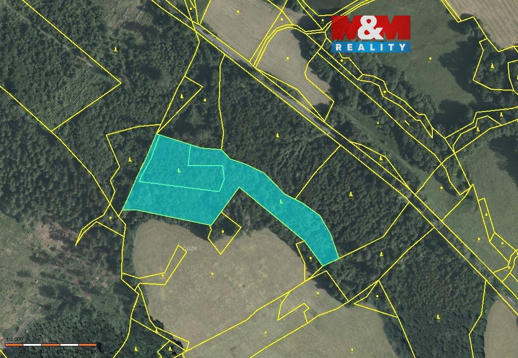 Prodej lesa, 12134 m², Horní Studénky