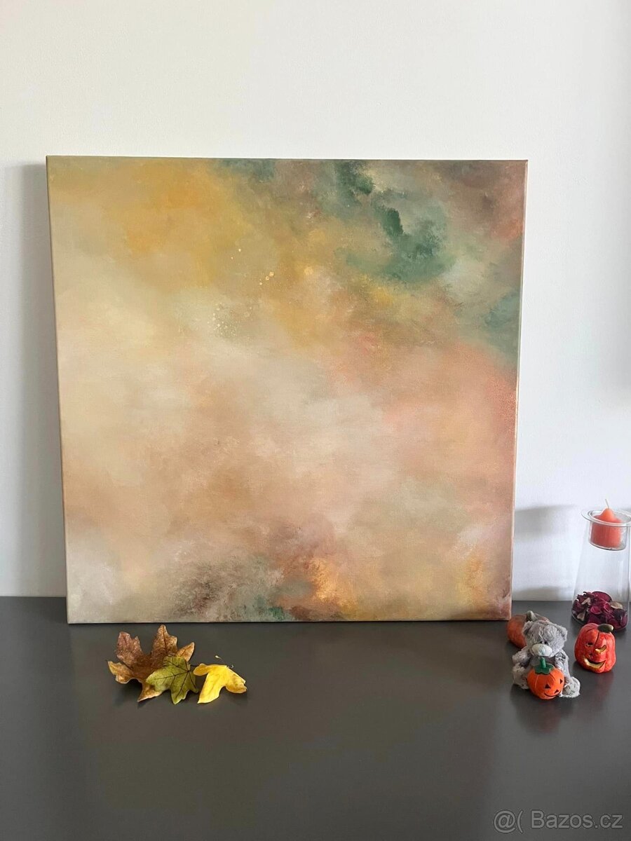Abstraktní obraz - Podzim - 60x60cm