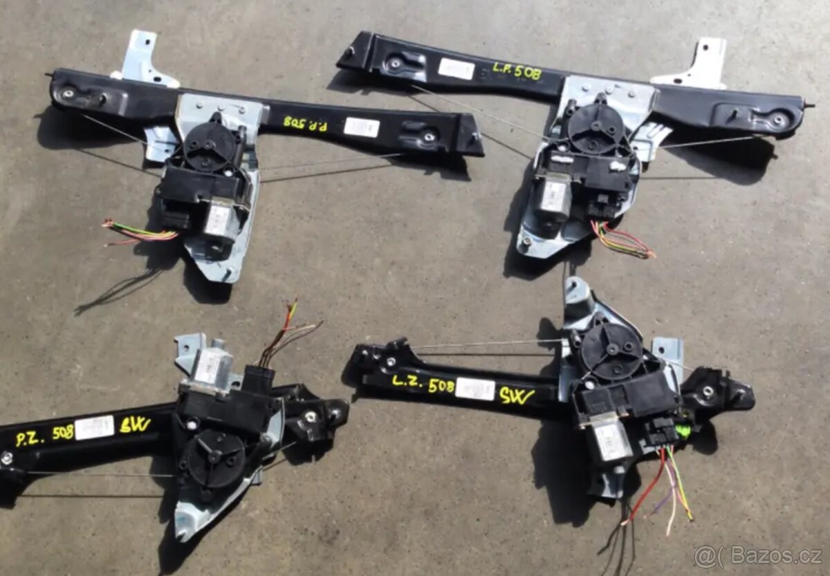 Peugeot 508 - stahovacky oken.