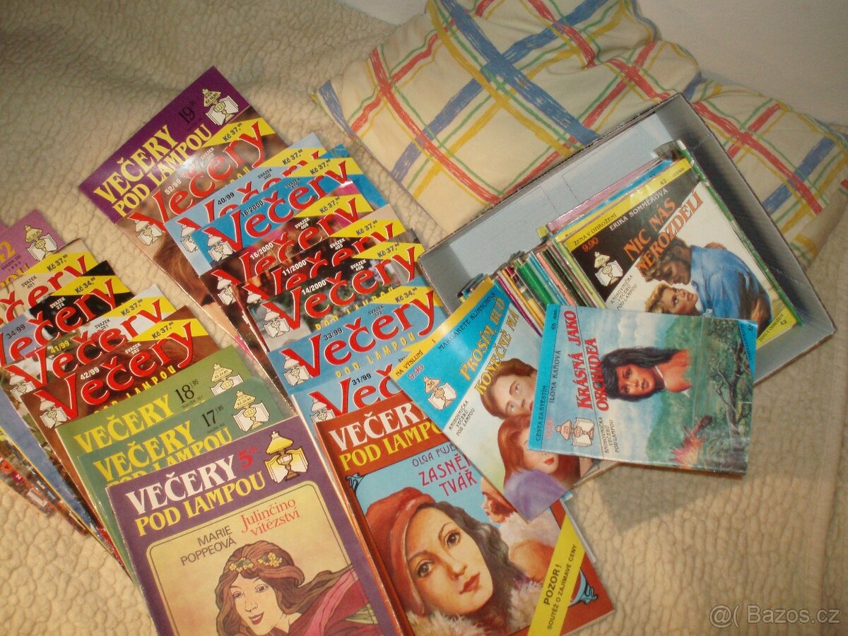 staré sešitové romány Večery pod lampou