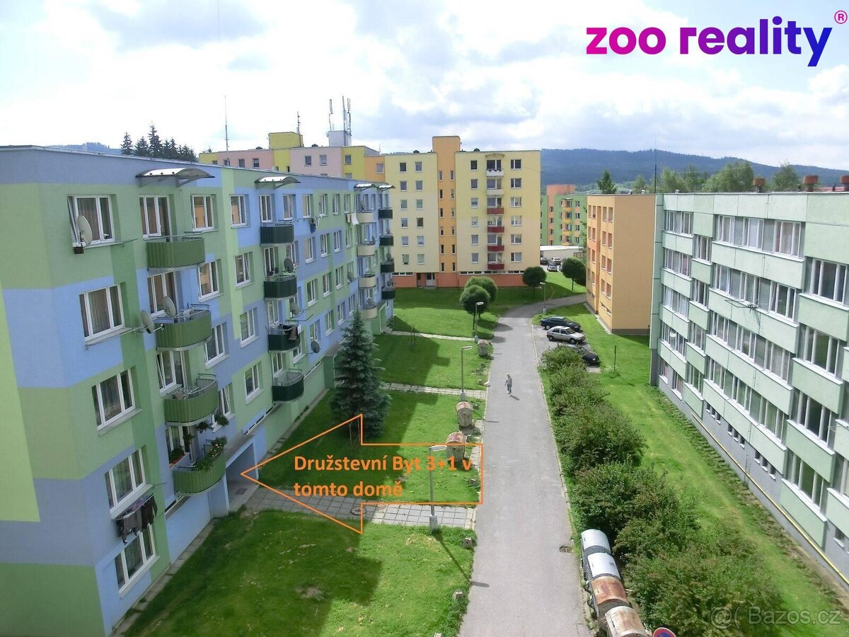 Prodej, byt 3+1, 69 m2, Sídl. Míru, Volary