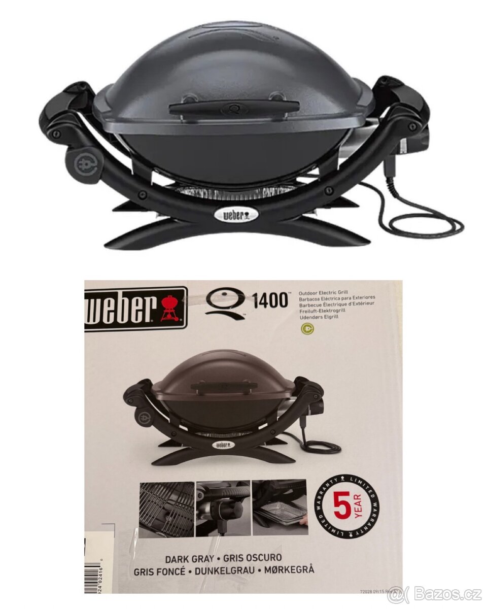 Weber Q1400 el.gril - nový, nevybalený