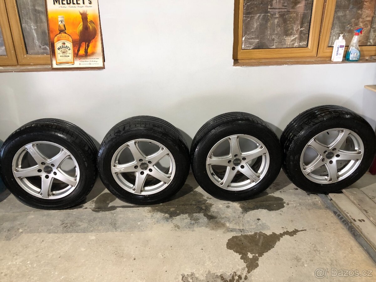 Prodám alu kola OZ rozteč 5x120 + pneu 255/60/18