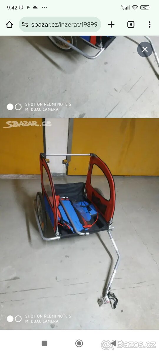 Cyklovozik pro dvě děti