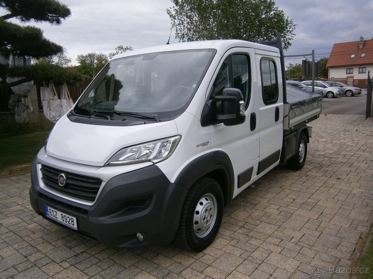 FIAT DUCATO 2,3 DVOUKABINA 7 MÍST 163157 KM-2017