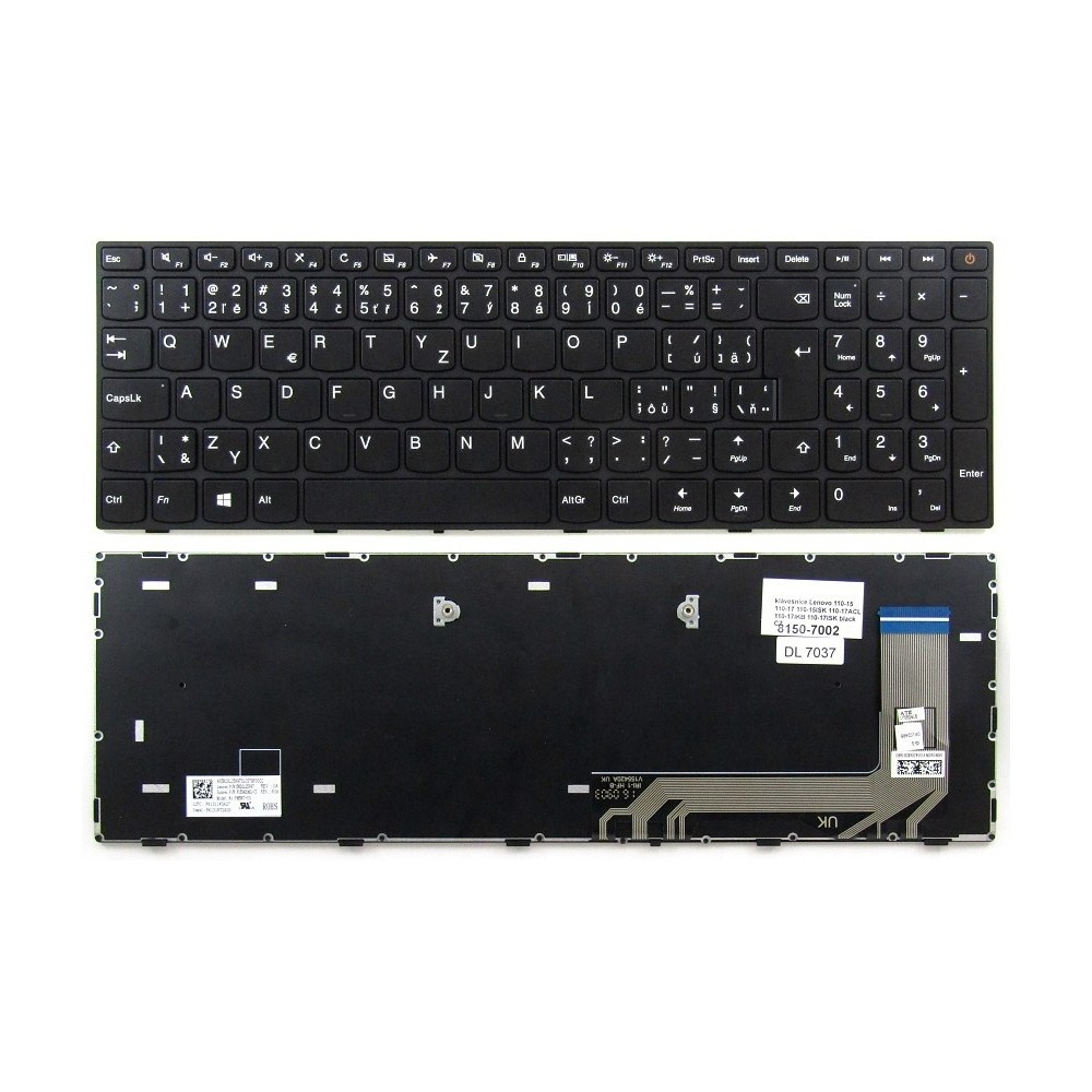 česká klávesnice Lenovo IdeaPad 110-15ISK 110-17ACL 110-17IK