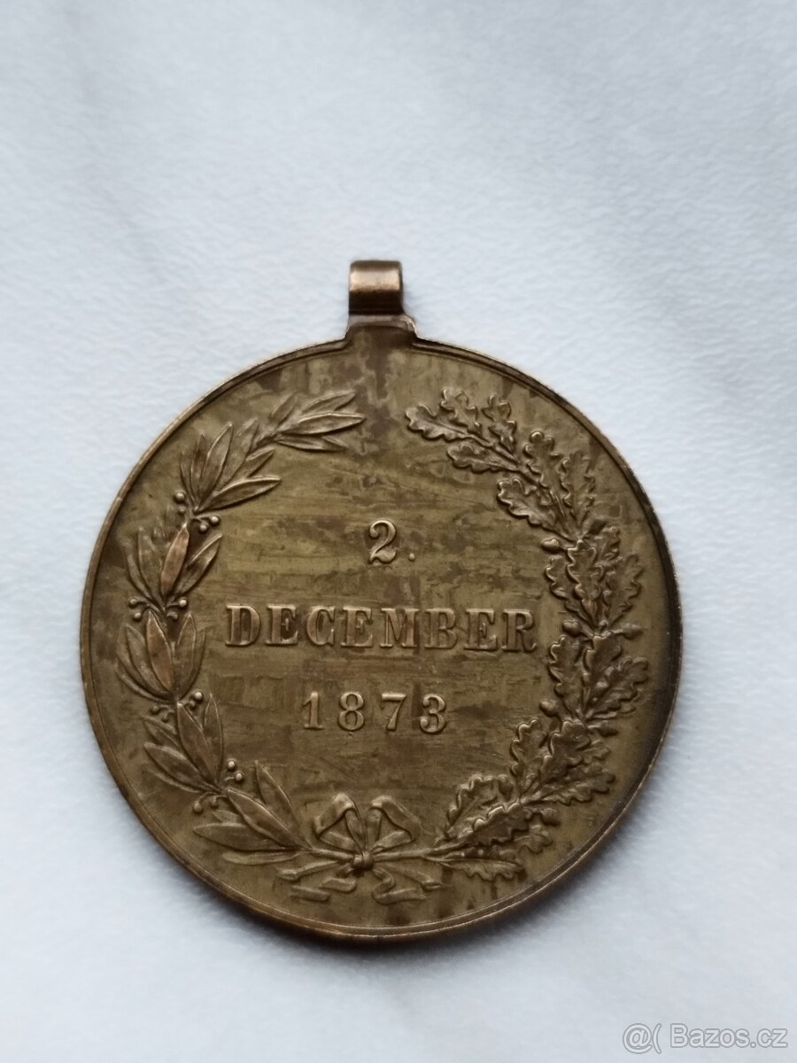 Medaile Rakousko Uhersko Franc Josef I 2. December