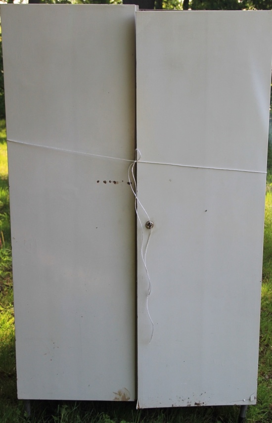 Skříň dvoudvéřová šířky 100 cm bílá