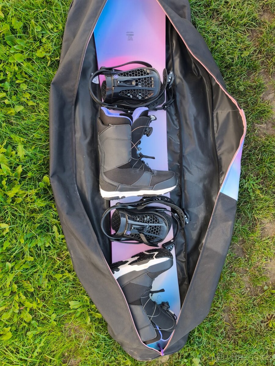 Komplet GRAVITY - snb, vázání, boty a vak - VŠE NOVÉ