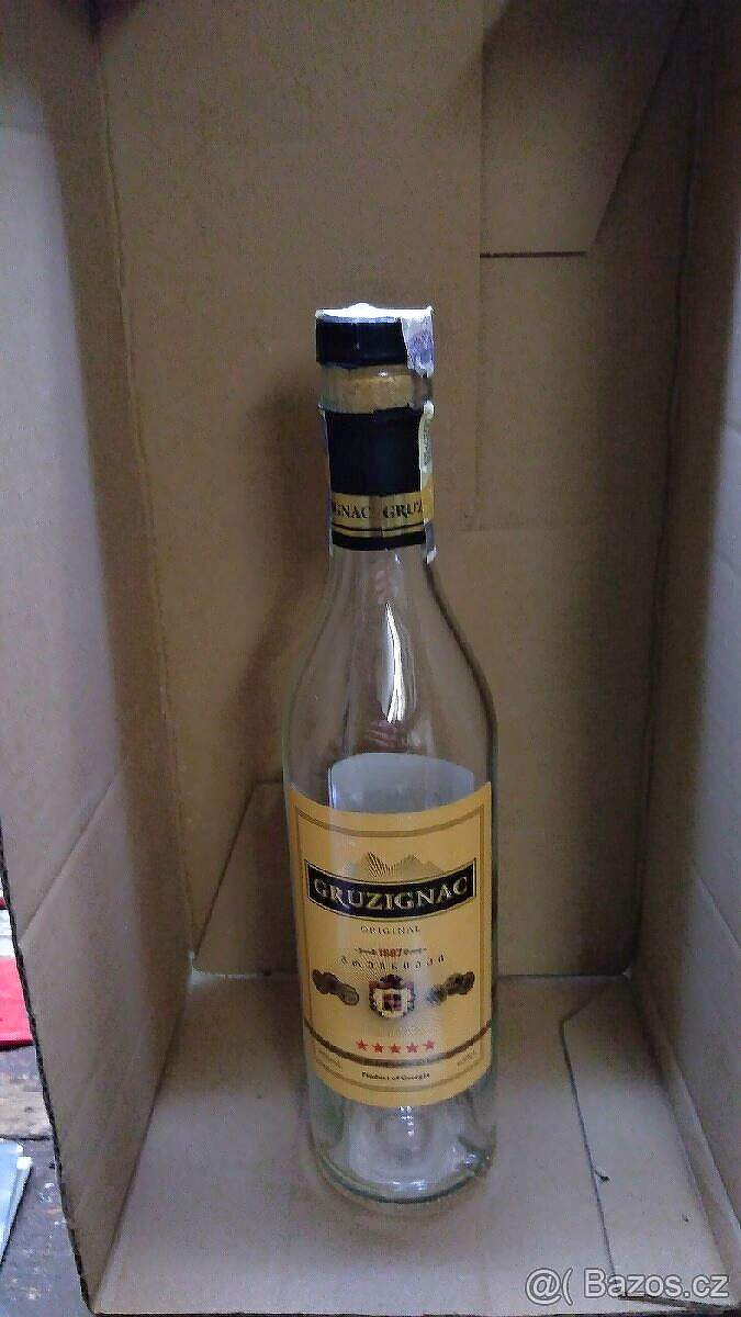 SKLENĚNÉ LAHVE 0,5L NA SIRUPY, SLIVOVICI ATD.