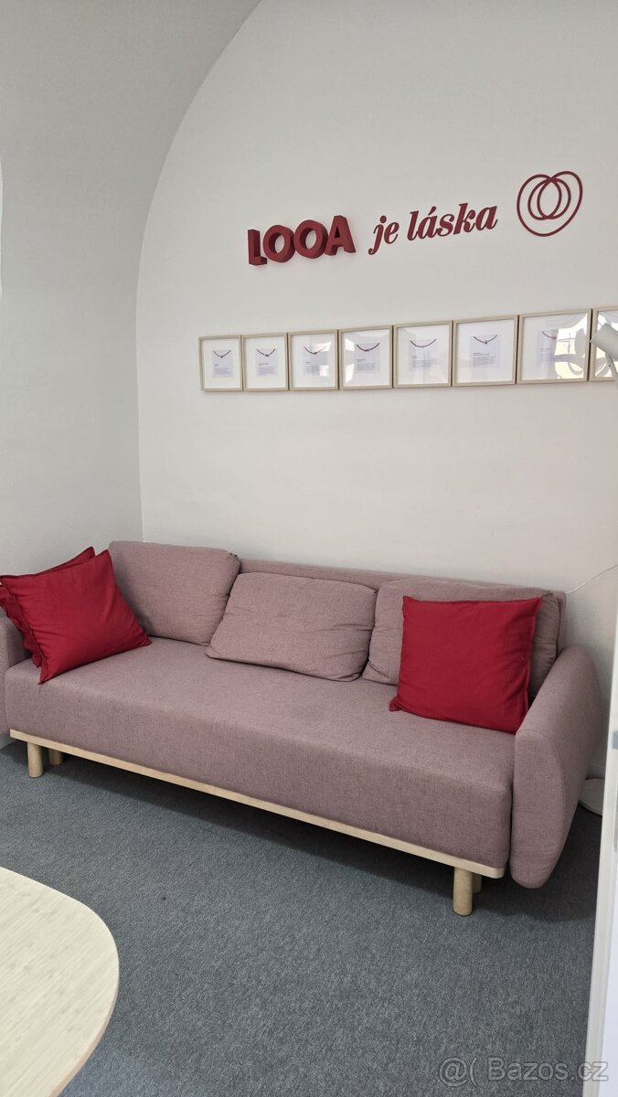 GRUNNARP 3místná rozkládací pohovka