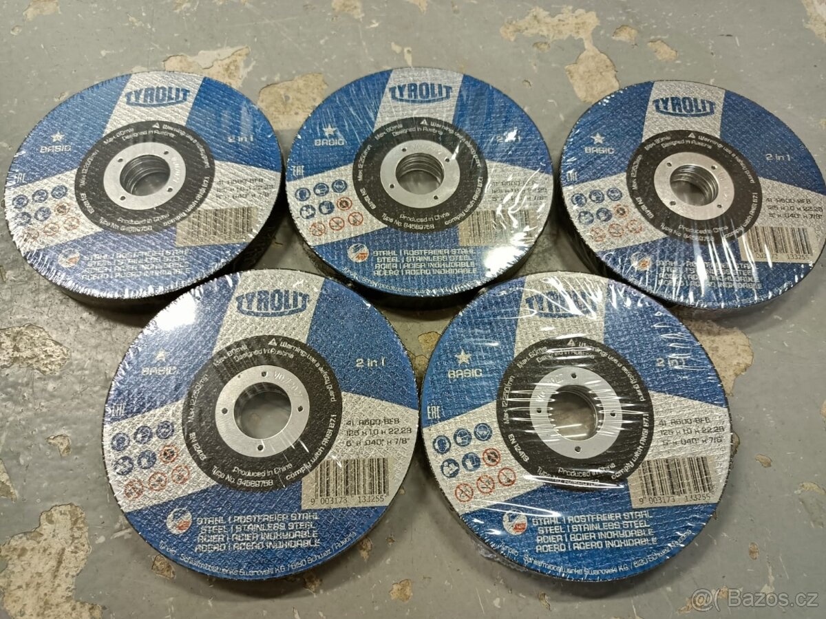 Řezné kotouče 2v1 na ocel a nerez TYROLIT