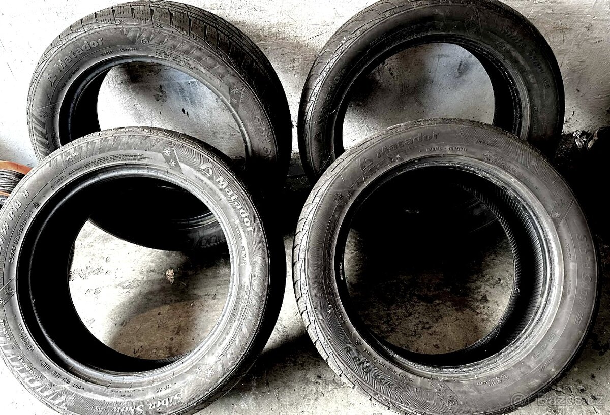 Zimní sada u 4 kusů pneumatik 235/55 R18 cena za celou sadu
