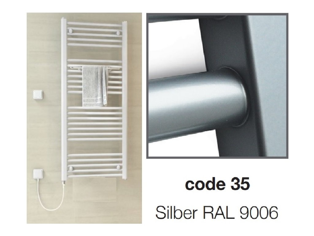 Koupelnový radiátor KORALUX  KLTM 1820/500 barva 35