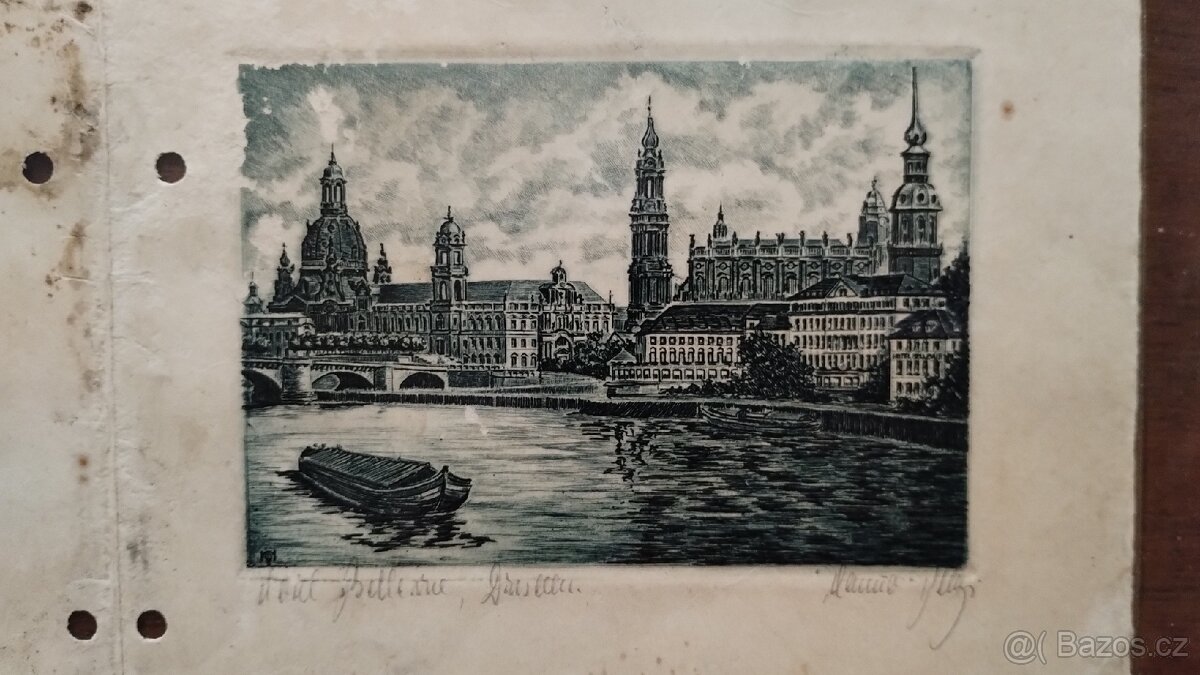 Nápojový lístek hotel Bellevue Dresden 1933