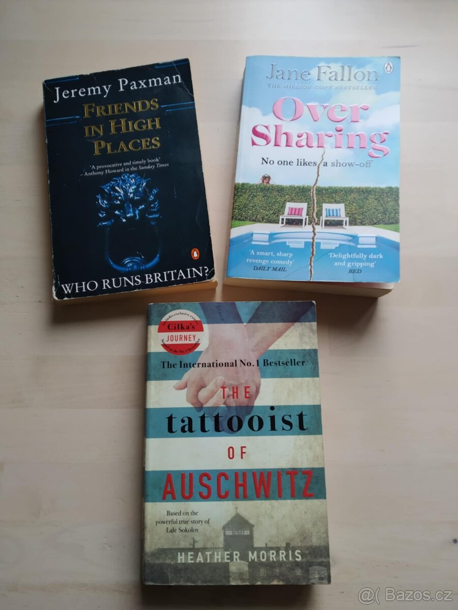 3 x knihy v angličtině