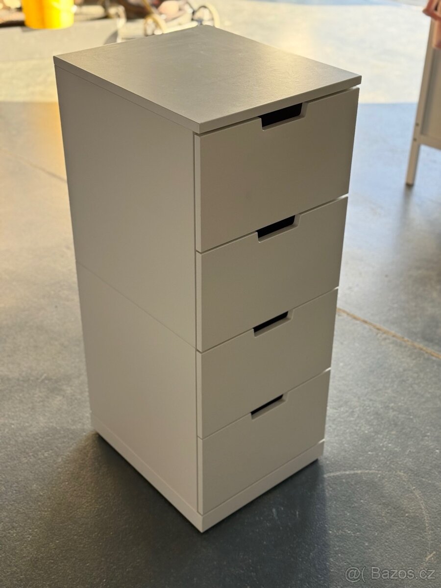 IKEA Nordli - Komoda se 4 zásuvkami, bílá, 40x99x47 cm