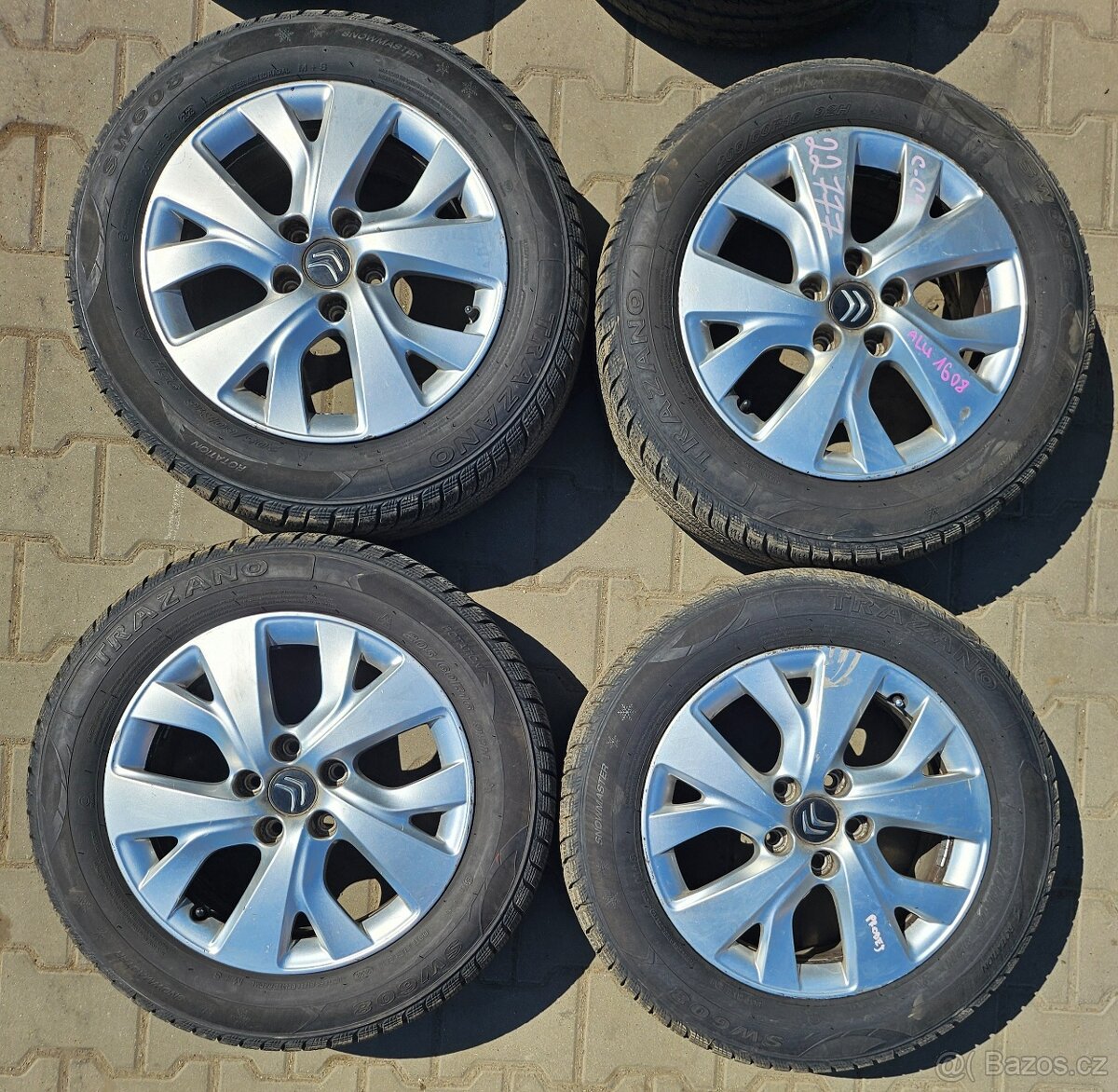 Prodám ALU kola Citroen č. 1608