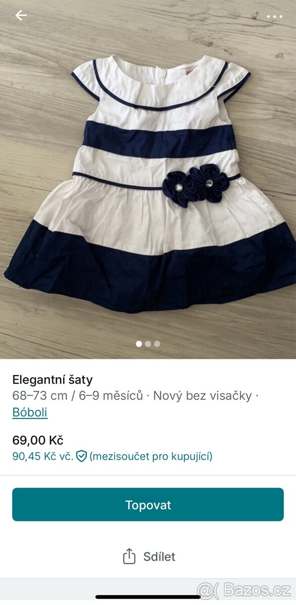 Šaty elegantní společenské