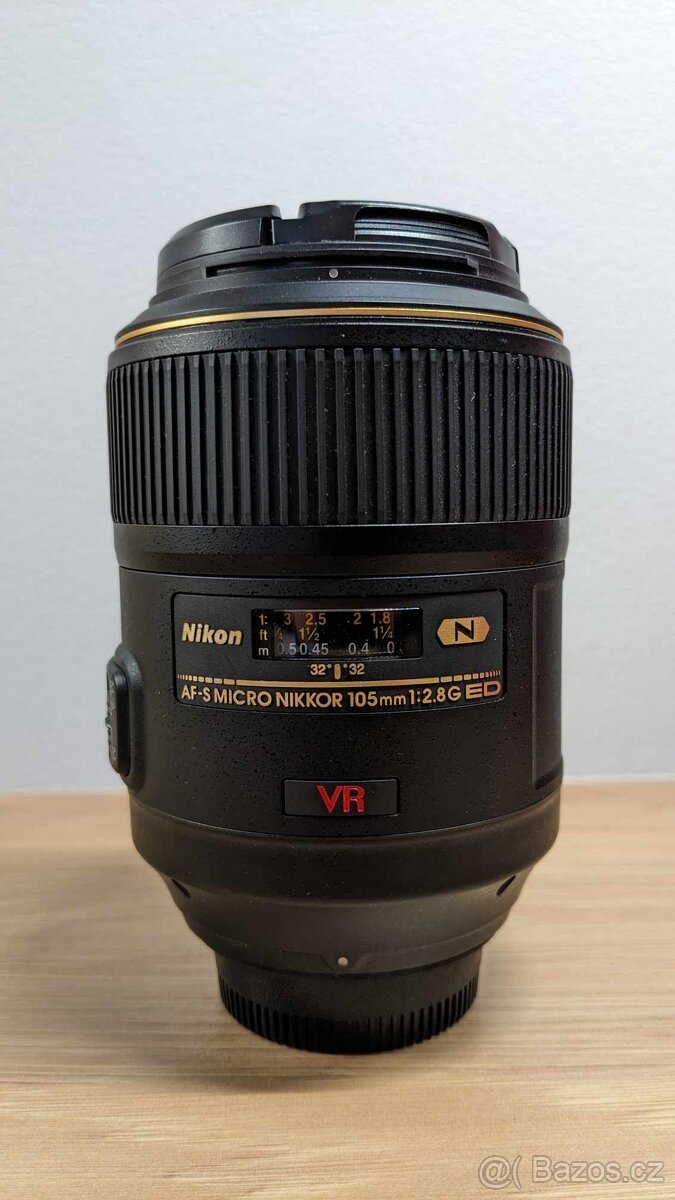 ikon 105 mm f/2,8 G NIKKOR AF-S Micro IF-ED VR