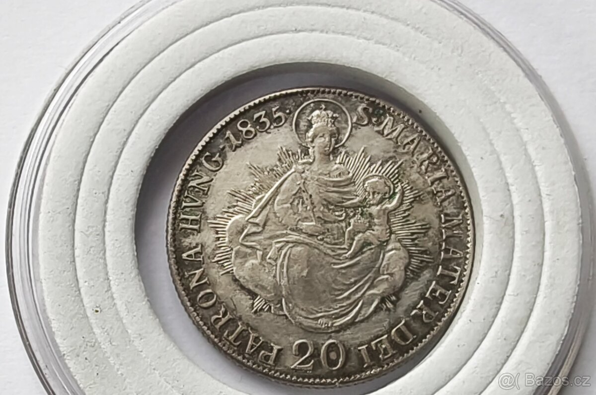 Stříbrná mince - 20 KREJCAR