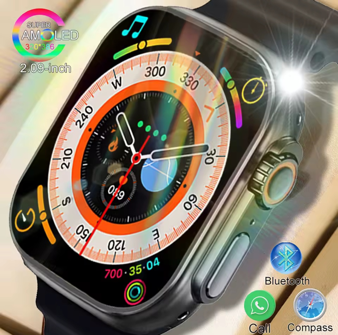 Chytré-sport hodinky WATCH ULTRA, 4,9cm, NFC, Android/iOS