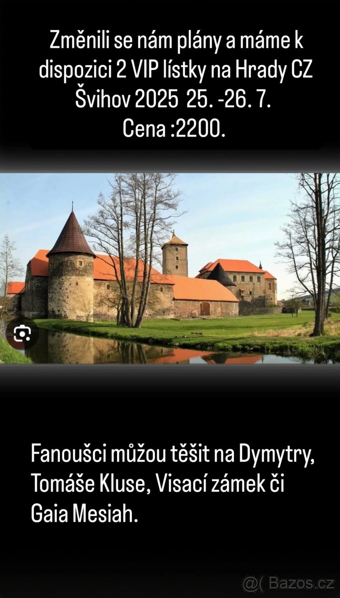 Hrady CZ Švihov VIP