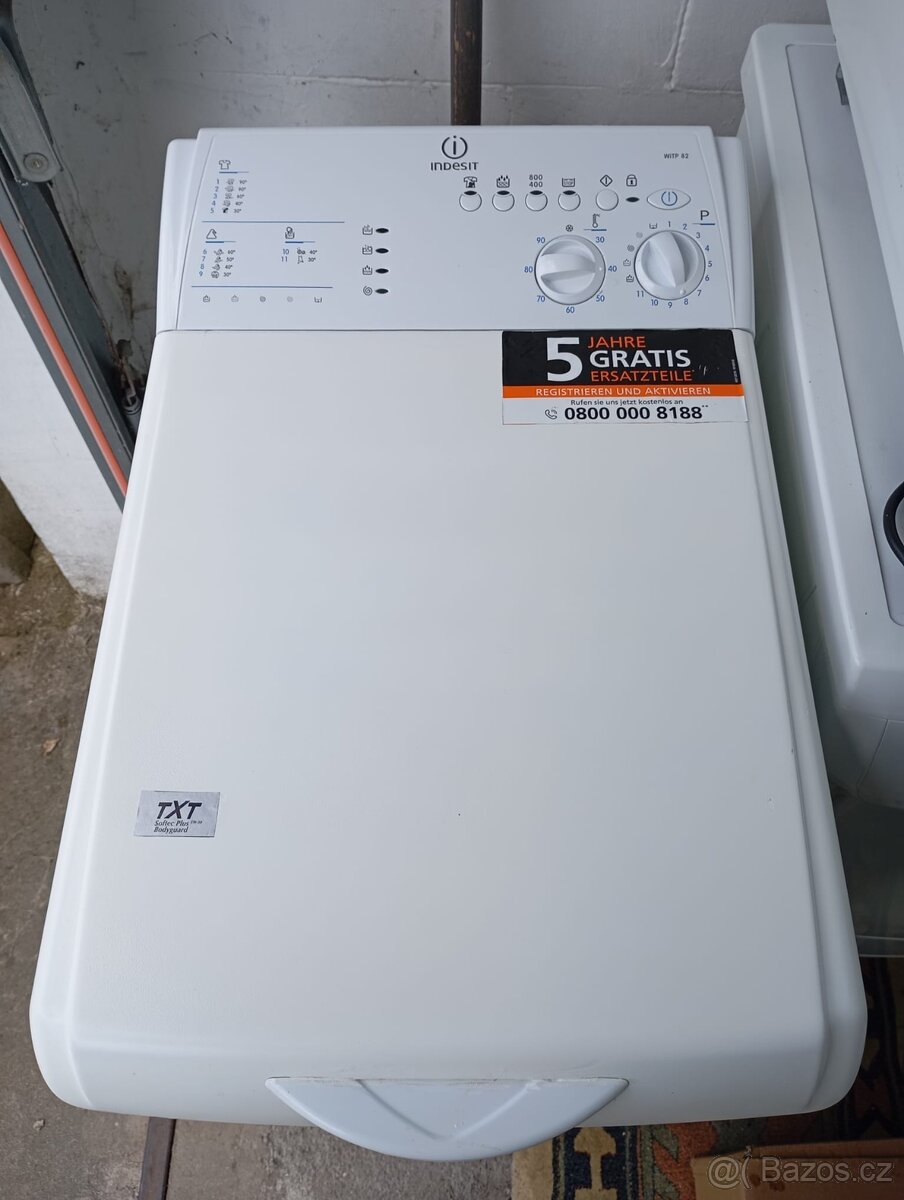 Vrchem plněná pračka Indesit WITP 82 (EU) – Made in Italy