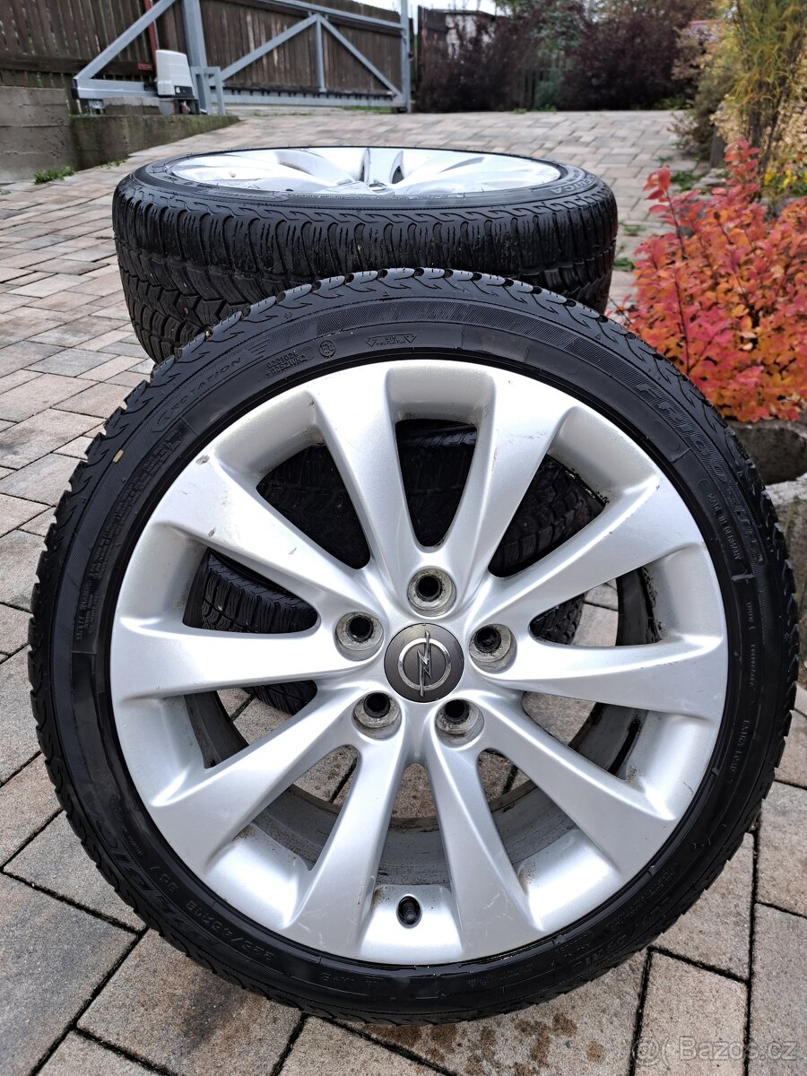 Prodám 18" Alu kola5×120 se zimními pneu
